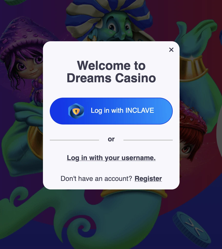 Registration in Dreams Casino