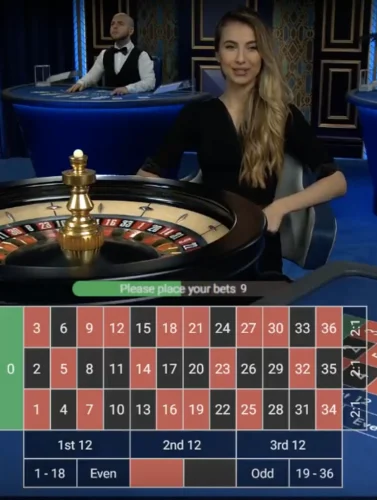 live dealer in online casino- rulette